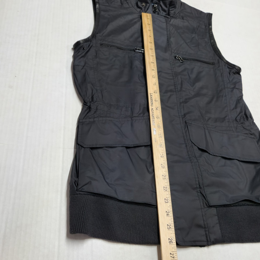 Ralph Lauren Blue Label Quiet Luxury Black Vest Minimalist Comfy Utility Medium - Picture 9 of 11